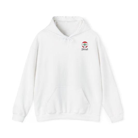 Elysance™ Hooded Sweatshirt - Lebanon Flag Back