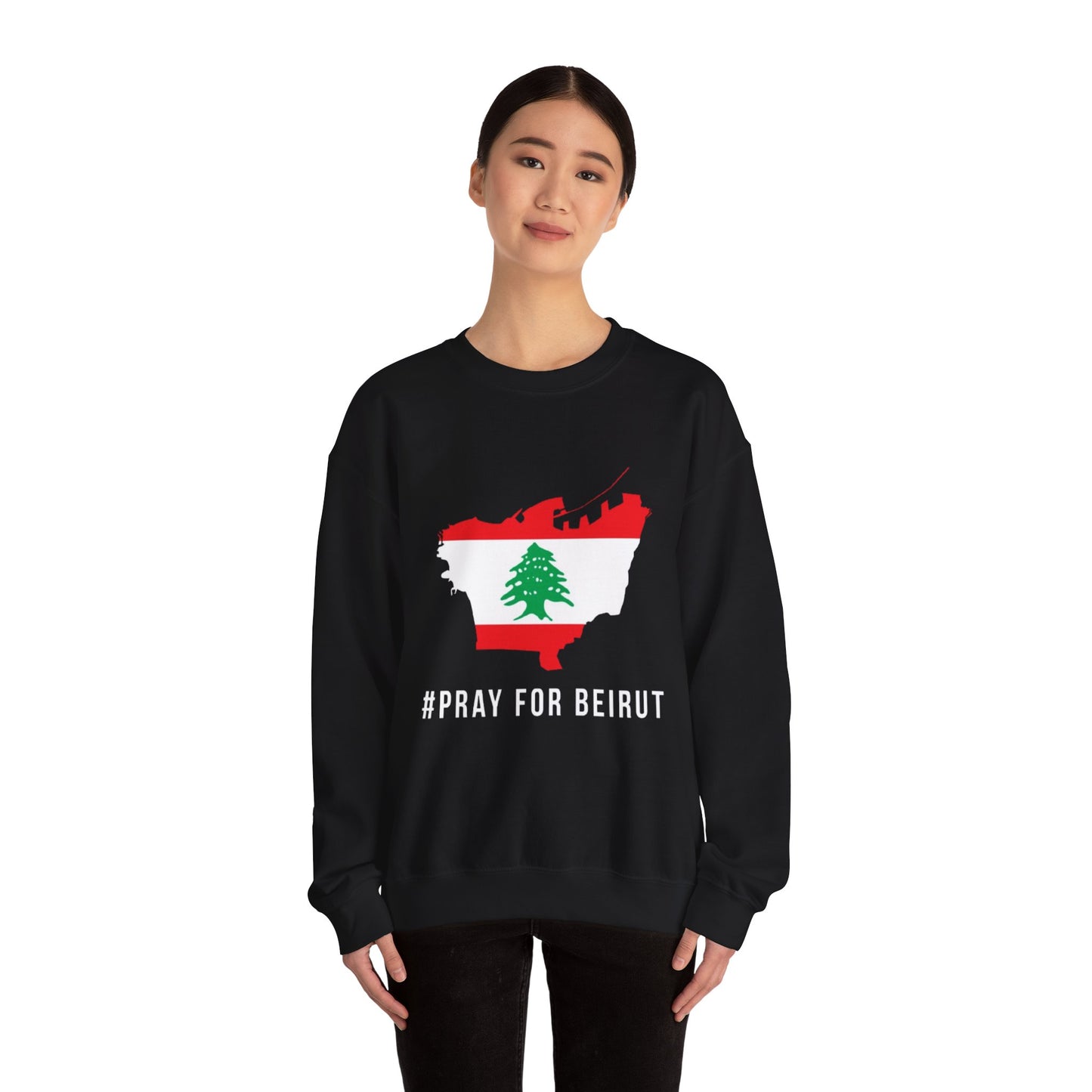 Elysance™ Crewneck Sweatshirt - Pray For Beirut