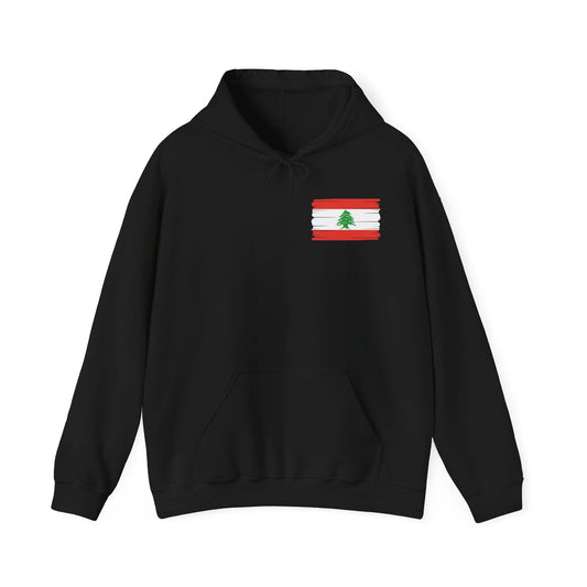 Elysance™ Hooded Sweatshirt - Lebanon Flag Front