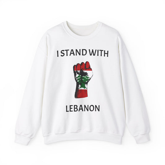 Elysance™ Crewneck Sweatshirt - I Stand With Lebanon