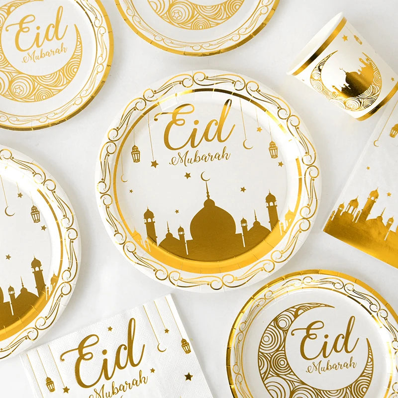 Elysance™ Eid Mubarak - Beautiful Disposable Tableware