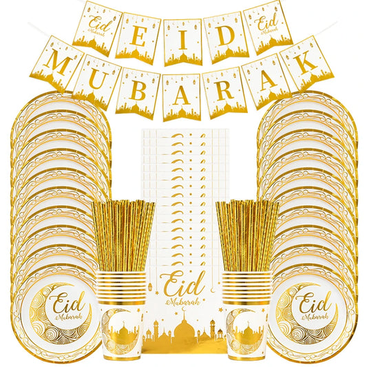 Elysance™ Eid Mubarak - Beautiful Disposable Tableware